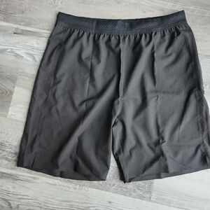 Men’s Black Athletic Shorts Large | Zipper Pocket | Workout Running Gym